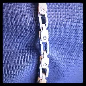 Gold and Sterling Silver Bracelet